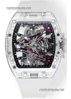 Richard Mille RM38-02 Sapphires Bubba Watson Translucent Rubber Tourbillon Movement 1:1 Mirror Replica