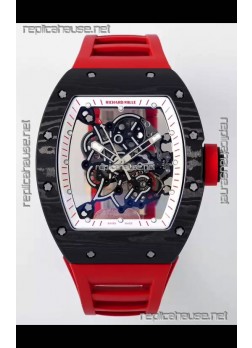 Richard Mille RM055 Black Carbon Casing 1:1 Superclone Genuine Tourbillon Watch 