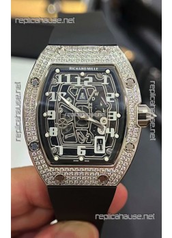 Richard Mille RM67-01 Diamonds Titanium Casing 1:1 Swiss Replica Watch 