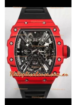 Richard Mille RM12-01 Carbon Fiber Case Genuine Tourbillon Movement 1:1 Mirror Replica Watch
