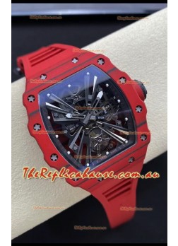 Richard Mille RM12-01 Carbon Fiber Case Genuine Tourbillon Movement 1:1 Mirror Replica Watch