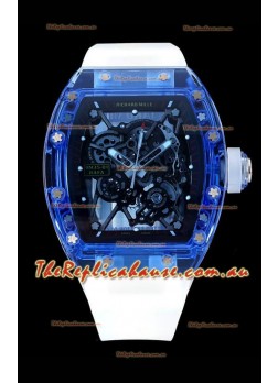 Richard Mille RM35-01 Transparent Sapphires Casing with Genuine Tourbillon Super Clone Watch