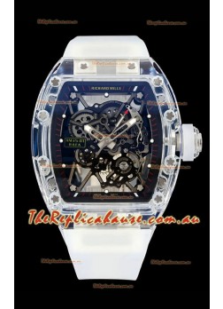Richard Mille RM35-01 Transparent Sapphires Casing with Genuine Tourbillon Super Clone Watch