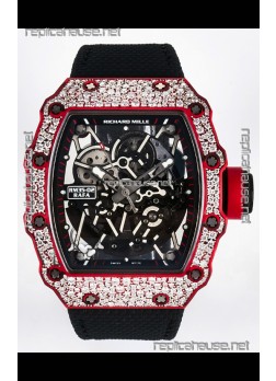Richard Mille 035-02 Red NTPT Real Vaucher Movement Super Clone Watch 