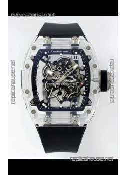 Richard Mille RM055 Transparent Sapphires Casing with Genuine Tourbillon Super Clone Watch