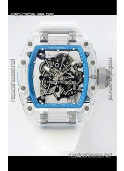 Richard Mille RM055 Transparent Sapphires Casing with Genuine Tourbillon Super Clone Watch
