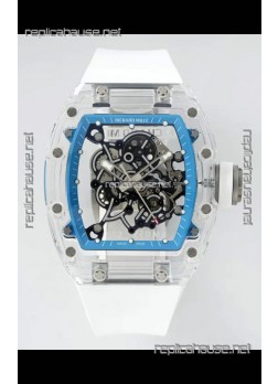 Richard Mille RM055 Transparent Sapphires Casing with Genuine Tourbillon Super Clone Watch
