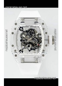 Richard Mille RM055 Transparent Sapphires Casing with Genuine Tourbillon Super Clone Watch