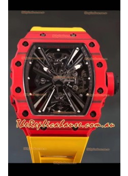 Richard Mille RM12-01 Carbon Fiber Case Genuine Tourbillon Movement 1:1 Mirror Replica Watch
