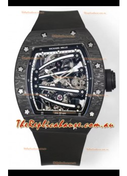 Richard Mille Super Clone RM59-01 Carbon NTPT Case Black Dial Swiss Replica Watch