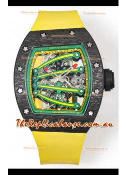 Richard Mille Super Clone RM59-01 Carbon NTPT Case Green Dial Swiss Replica Watch