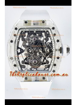 Richard Mille Super Clone 56-01 Transparent Sapphires Casing with Genuine Tourbillon Watch