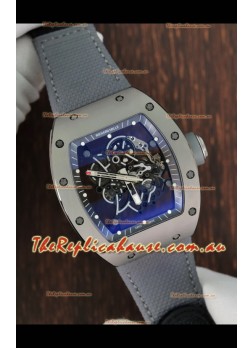 Richard Mille Super Clone RM055 Ceramic/Titanium Grey Casing with Genuine Tourbillon Watch 