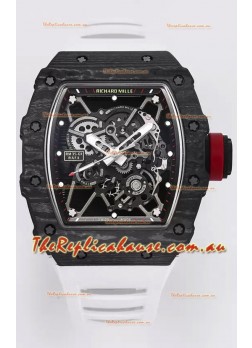 Richard Mille RM35-01 Rafael Nadal Carbon Fiber Casing with Genuine Tourbillon Super Clone Watch