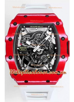 Richard Mille RM35-02 Rafael Nadal Carbon Fiber Casing with Genuine Tourbillon Super Clone Watch