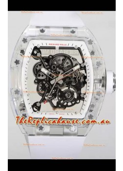 Richard Mille RM055 Transparent Sapphires Casing with Genuine Tourbillon Super Clone Watch
