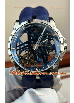 Roger Dubuis Super Clone Excalibur Spider Flying Tourbillon Skeleton Titanium Casing 42MM