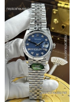 Rolex Datejust Super Clone Cal.3235 Blue Computer Dial Steel Casing Watch 36MM