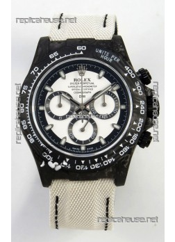 Rolex Daytona Super Clone DiW Cream Carbon V2 Edition Cal.4130 Movement Watch  