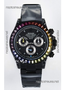 Rolex Daytona MAD 1:1 Swiss Mirror Replica Black Dial Cal.4130 Movement