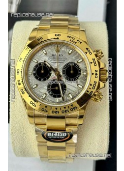 Rolex Daytona Super Clone 116519LN Meteorite Dial Cal.4130 Movement - Yellow Gold Casing