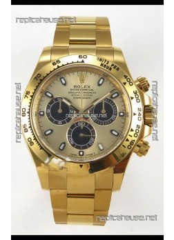 Rolex Daytona Super Clone 116508 Yellow Gold - Gold Dial Original Cal.4131 Movement