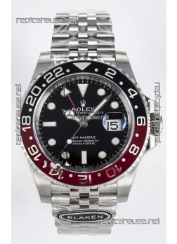 Rolex GMT Masters II Super Clone 12719 "Blaken" 904L Steel Black Dial Watch  