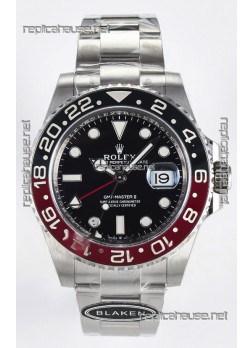 Rolex GMT Masters II Super Clone 12719 "Blaken" 904L Steel Black Dial Watch  