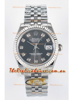 Rolex Super Clone Datejust ETA 2688 Movement 31MM Stainless Steel Case Grey Dial Watch