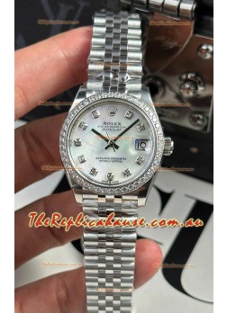 Rolex Super Clone Datejust ETA 2688 Movement 31MM Stainless Steel Case Pearl Dial Watch