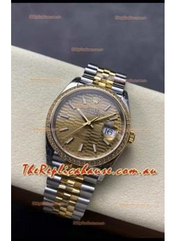 Rolex Super Clone Datejust ETA 3235 Movement 36MM Two Tone Yellow Gold Swiss Watch 