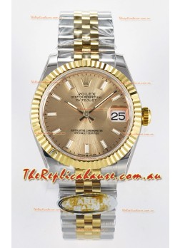 Rolex Super Clone Datejust ETA 2688 Movement 31MM Two Tone Yellow Gold Watch and Dial
