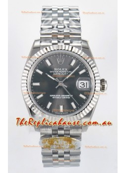 Rolex Super Clone Datejust ETA 2688 Movement 31MM Stainless Steel Case Grey Dial Watch