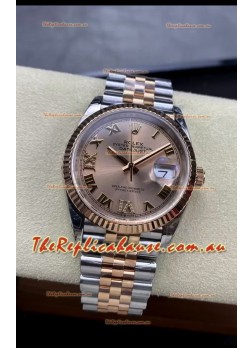 Rolex Datejust 126231-0027 36MM Swiss Replica in 904L Steel in Gold Dial 1:1 Mirror Replica
