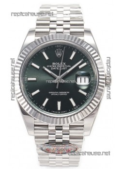Rolex Datejust 126334 41MM Cal.3135 72 Hours Power Green Dial 1:1 Mirror Replica in 904L 