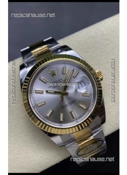 Rolex Datejust M126333 41MM ETA3235 72 Hours Power Steel Dial Oyster 1:1 Mirror Replica Yellow Gold 904L Steel