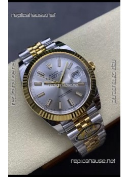 Rolex Datejust M126333 41MM ETA3235 72 Hours Power Steel Dial Jubilee 1:1 Mirror Replica Yellow Gold 904L Steel