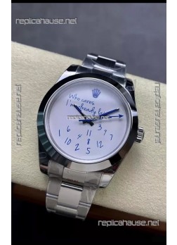 Rolex Datejust 41MM "Who Cares I'm already Late" Dial in Swiss Automatic Movement 