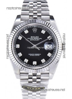 Rolex Datejust 126334 41MM ETA3235 72 Hours Power Black Dial Jubilee 1:1 Mirror Replica