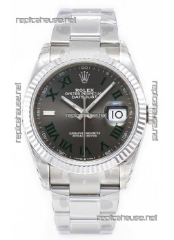 Rolex Datejust 126330 Wimbledon 41MM ETA3235 Grey Dial 72 Hours Power 1:1 Mirror Replica