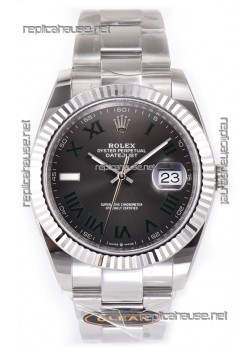 Rolex Datejust 126334 Wimbledon 41MM ETA3235 Slate Dial 72 Hours Power 1:1 Mirror Replica
