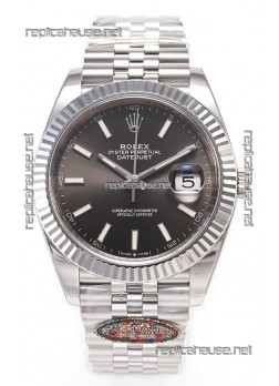 Rolex Datejust 126334 41MM ETA3235 72 Hours Power Grey Dial Oyster 1:1 Mirror Replica
