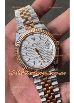 Rolex Datejust Cal.3235 Movement 1:1 Mirror Replica 904L Steel 41MM - Silver Fluted Motif Dial