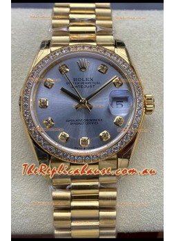 Rolex Datejust 31MM Swiss Watch in 904L Steel Yellow Gold Watch 1:1 Mirror Replica