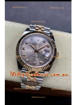 Rolex Datejust Cal.3235 Movement 1:1 Mirror Replica 904L Steel 41MM - Two Tone Rose Gold 