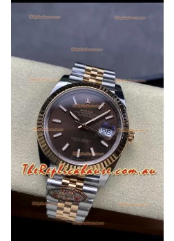 Rolex Datejust 126331 41MM ETA 3235 Swiss 1:1 Mirror Replica Watch in Rose Gold 904L Steel