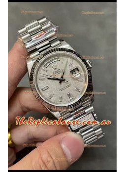 Rolex Day Date Presidential 904L Steel 40MM - Grey Dial 1:1 Mirror Quality Watch