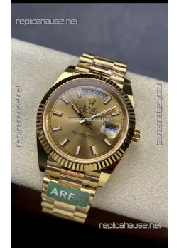 Rolex Day Date Presidential 18K Yellow Gold Watch 40MM - Gold Dial 1:1 Mirror Quality