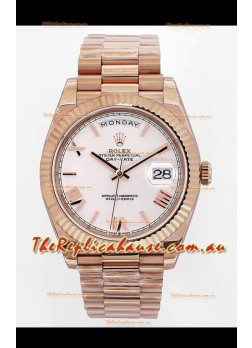 Rolex Day Date Presidential 18K Rose Gold Watch 40MM - Olive Green Dial 1:1 Mirror Quality