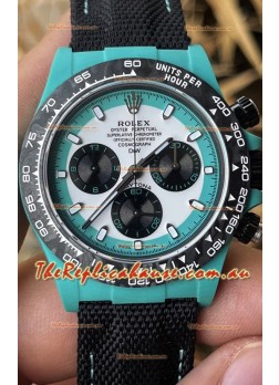 Rolex Cosmograph Daytona DiW CELESTE INVERT Edition Carbon Fiber Watch - Cal.4130 Movement